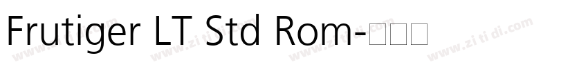 Frutiger LT Std Rom字体转换